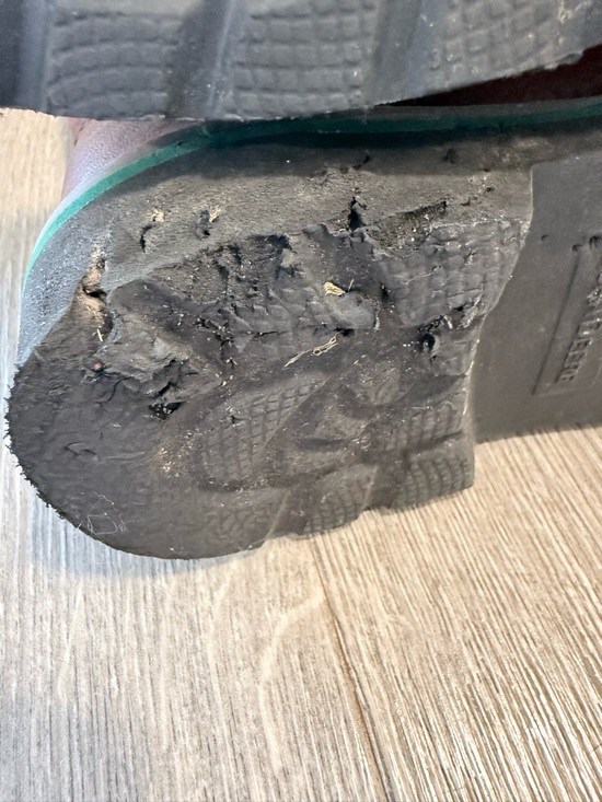 John Deere Brown Kids Pull-On Cowboy Boots with Green Outsole - Picture 7 of 10